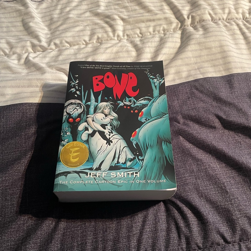 Bone Graphic Novel by Jeff Smith - Black and Blue Cover ALL BOOKS IN ONE